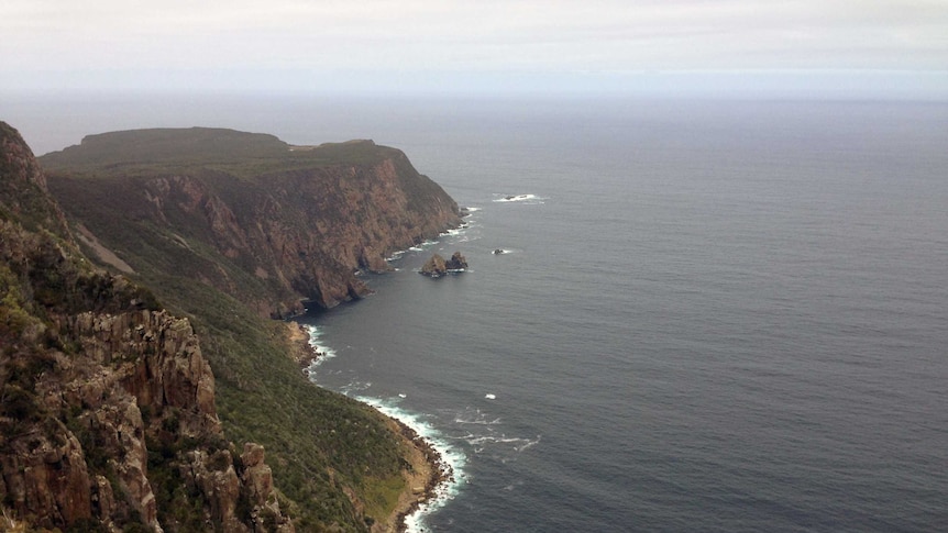 View of Cape Raoul coastline on Tasmania's Three Capes Track.