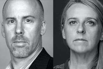 Headshots of Michael Bachelard and Kate Geraghty.