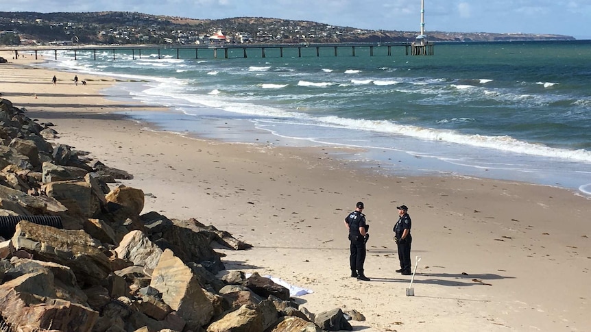 A body found on Hove beach in Adelaide