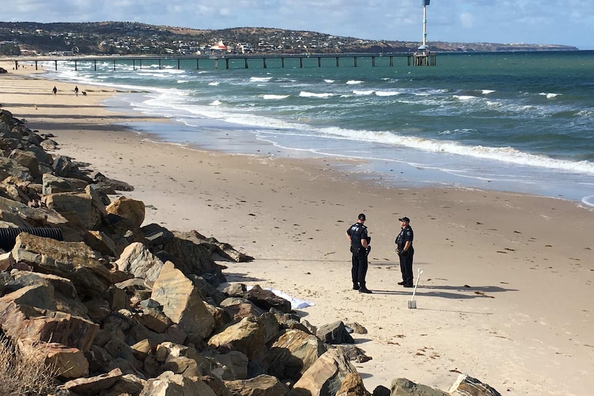 A body found on Hove beach in Adelaide