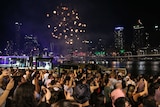 NYE fireworks in Brisbane