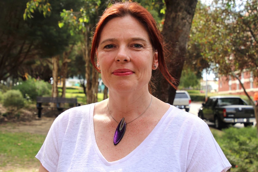 Media Entertainment & Arts Alliance WA Directrice Tiffany Venning devant son bureau à West Perth