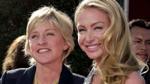 Ellen DeGeneres and Portia Di Rossi arrive at the Emmy Awards (Getty Images: Kevin Winter, file photo)