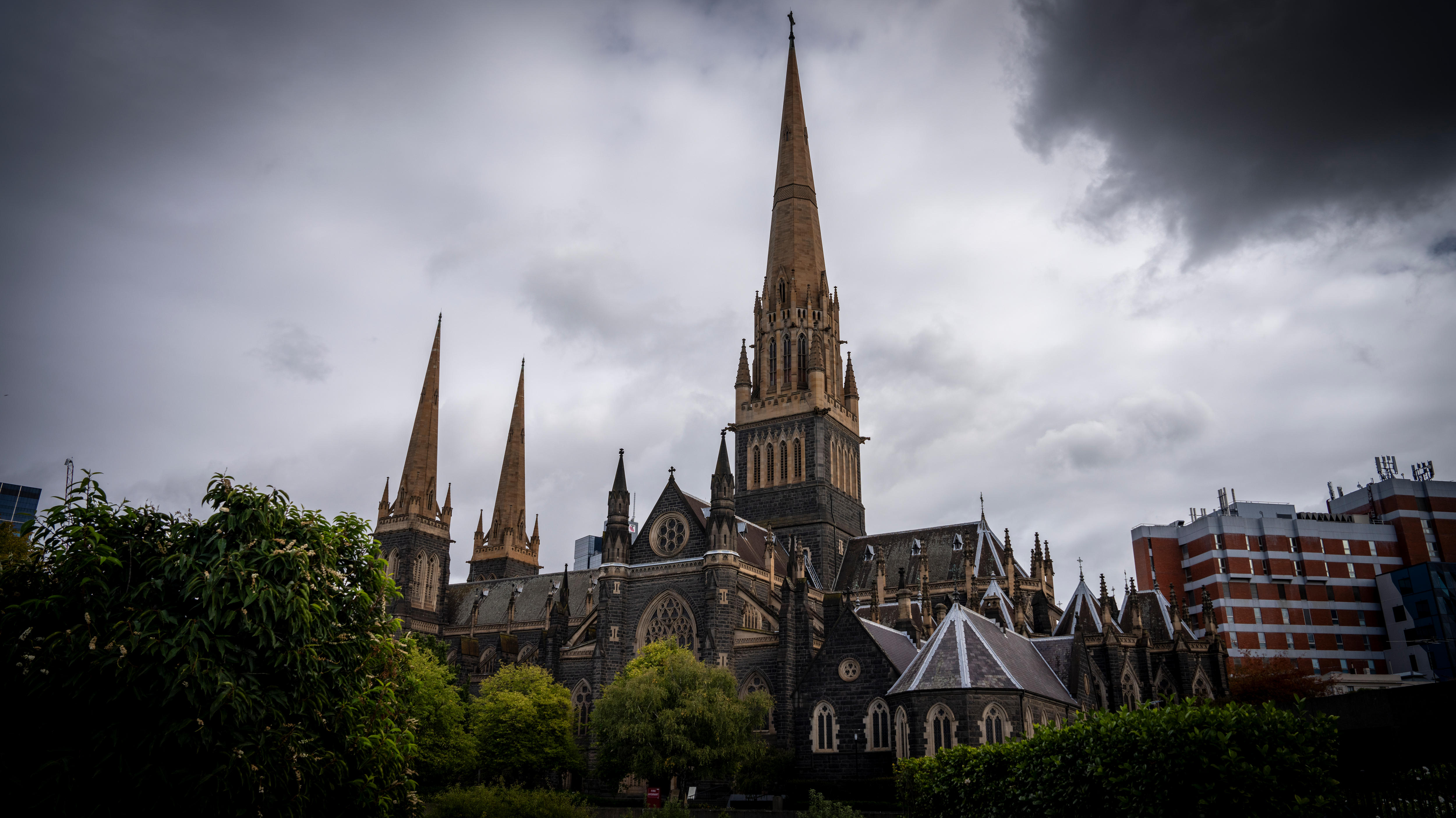 a view of St Patrick's Catholic cathedral in East Melbourne