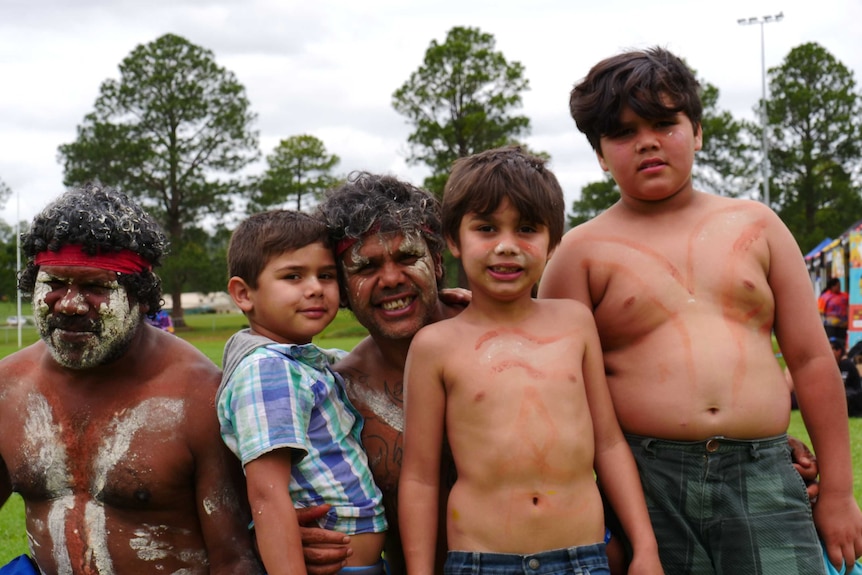 Kids standing together