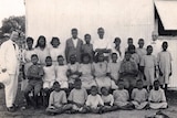 Some of the Stolen Generations of children pictured at the Kahlin Compound in 1921.