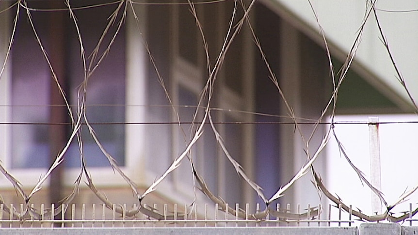 The fence at Yatala prison