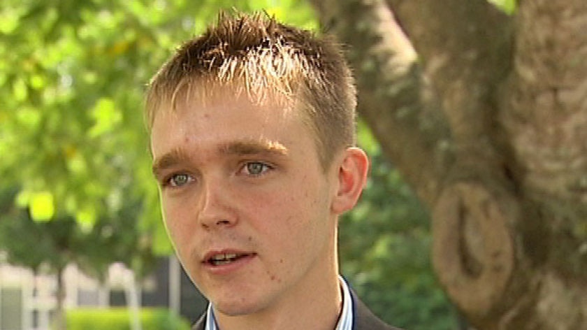 TV still of Wyatt Roy, LNP candidate in the seat of Longman, north of Brisbane