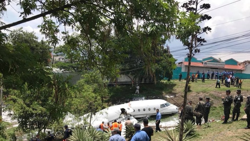 The jet missed the runway at Toncontin International airport.