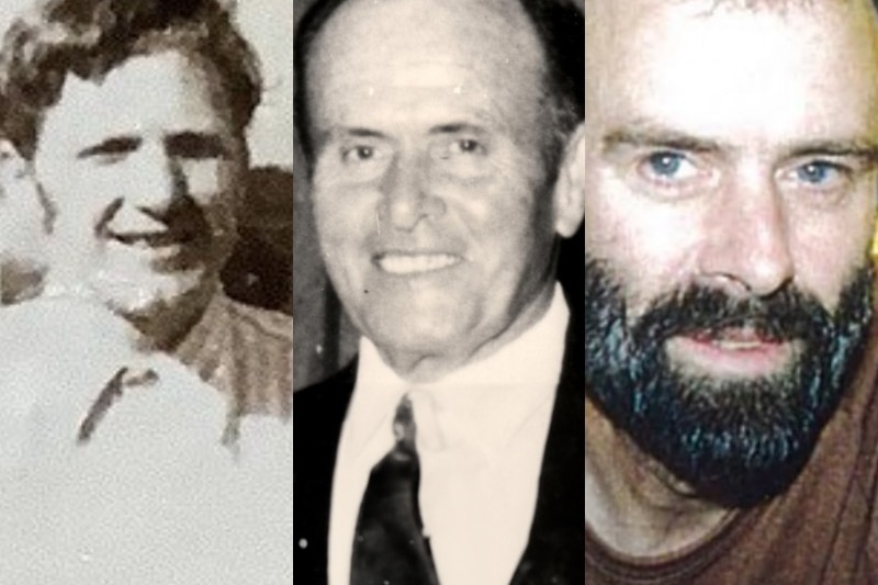 A composite image of Paul Rath, Richard Slater, Carl Stockton men who died in suspected gay hate crimes