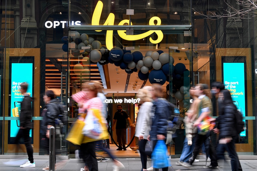 Optus shop front