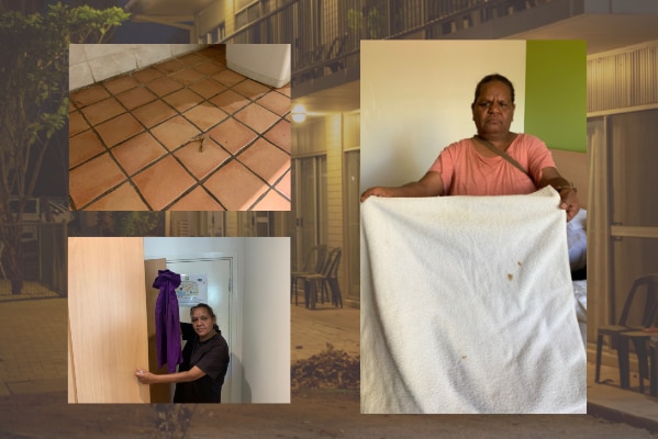 Photos of a chicken bone, stained linen and a previous guest's clothing left inside the room at the Ibis Styles.