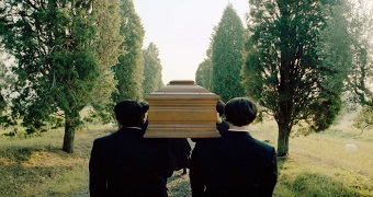 Pallbearers at a funeral