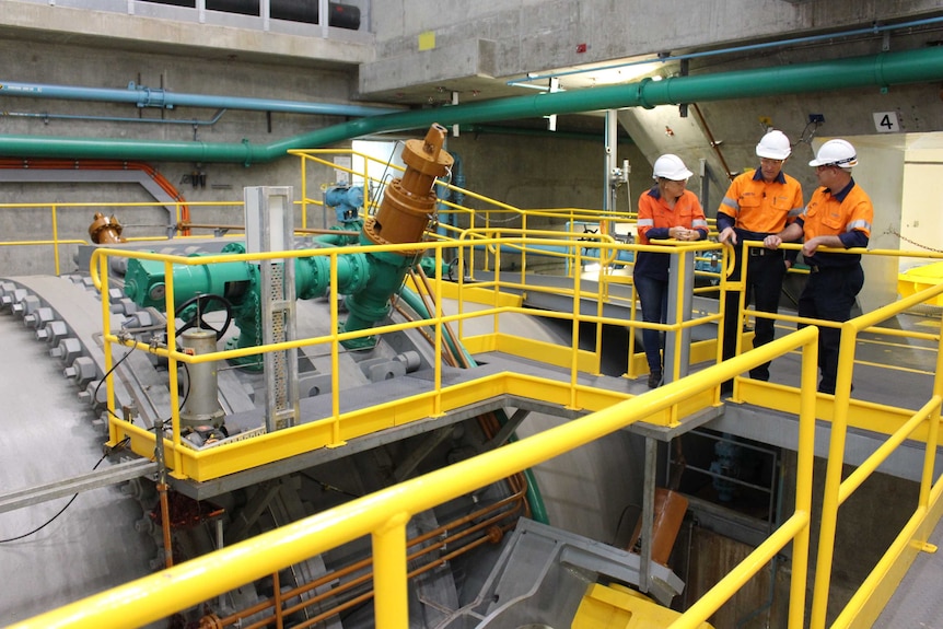 Inside snowy hydro.