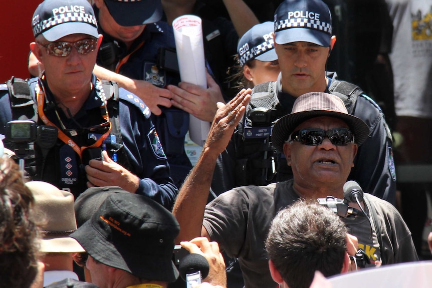 Protest stops at old watch house site