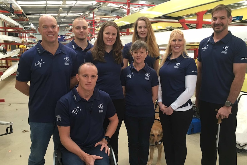 Australian Paralympic rowing team.