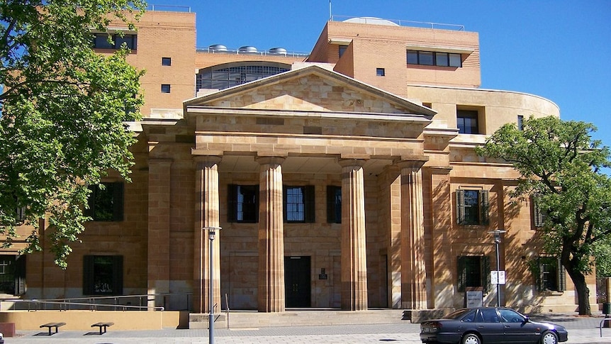 South Australian Magistrates Court entrance.