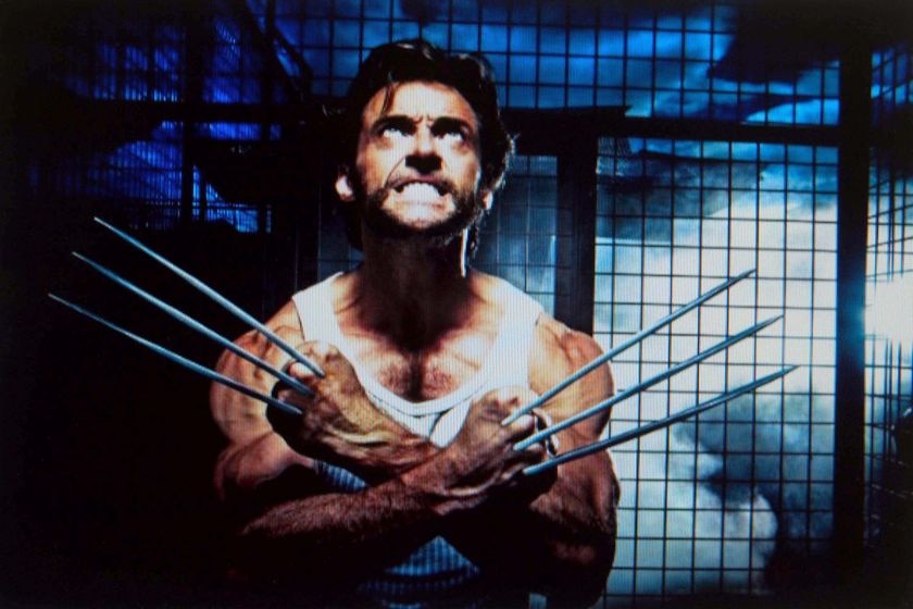 Hugh Jackman playing Wolverine.