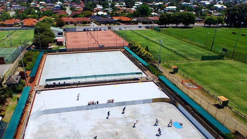 The Street roller hockey league's pitch at Bayswater bowling club