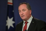 Dpeuty Prime Minister Barnaby Joyce is speaking at a press conference