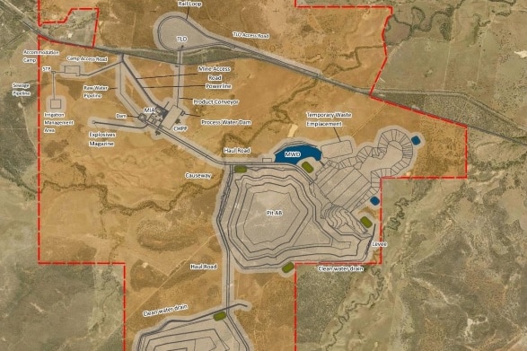 Conceptual image of a proposed coal mine