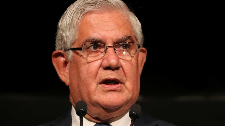 A head shot of Ken Wyatt speaking at a public event.