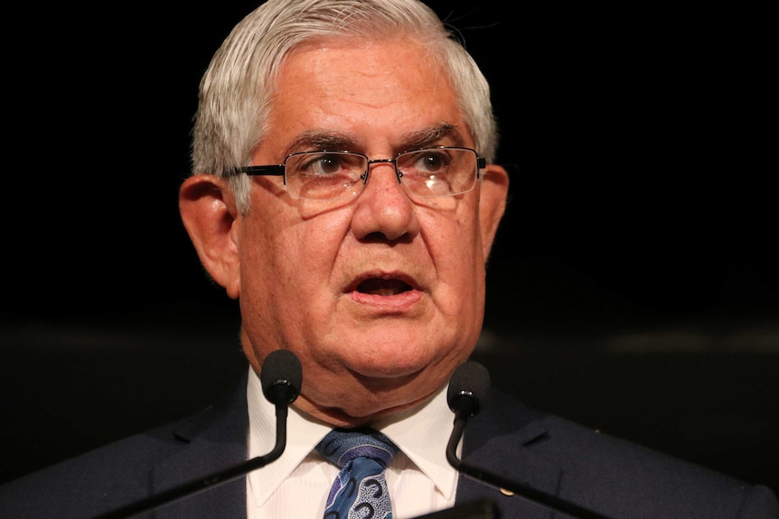 A head shot of Ken Wyatt speaking at a public event.