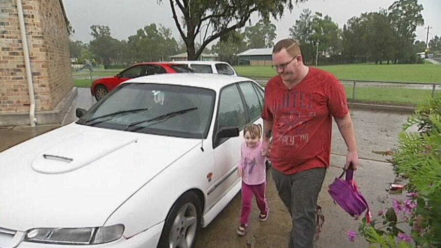 Rodney Elliott with daughter