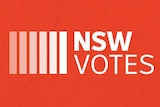 The words NSW Votes, on a red background