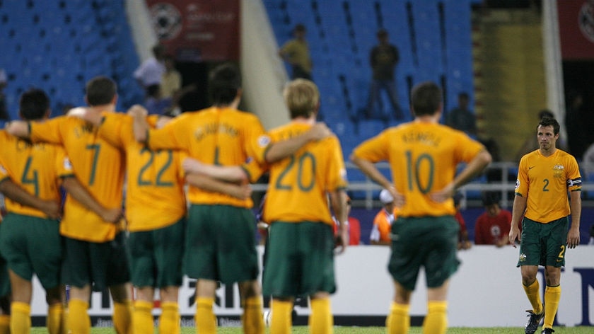 Cup nightmare... the Socceroos will be keen to dispel the memories of the Asian Cup when they take on Qatar (File photo).