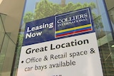 A 'for lease' sign