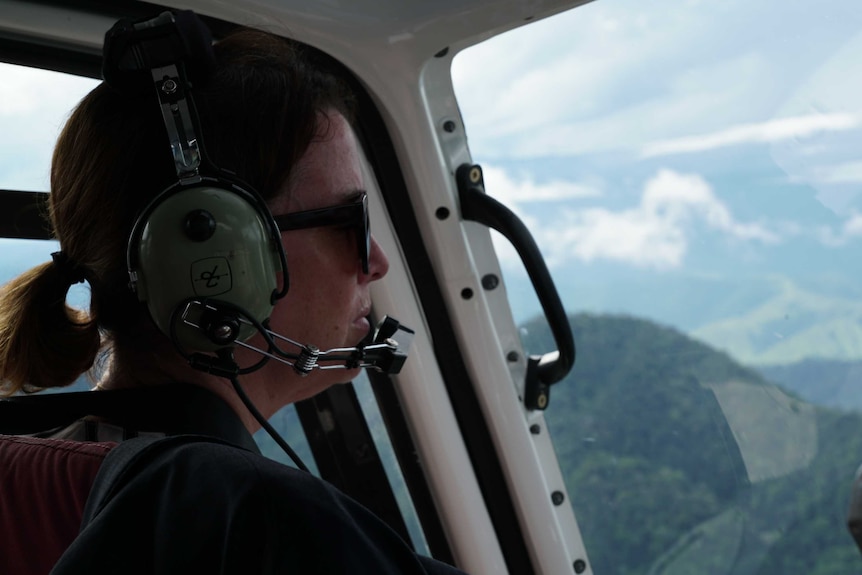 Anne Ruston travelled to the PNG highlands by helicopter