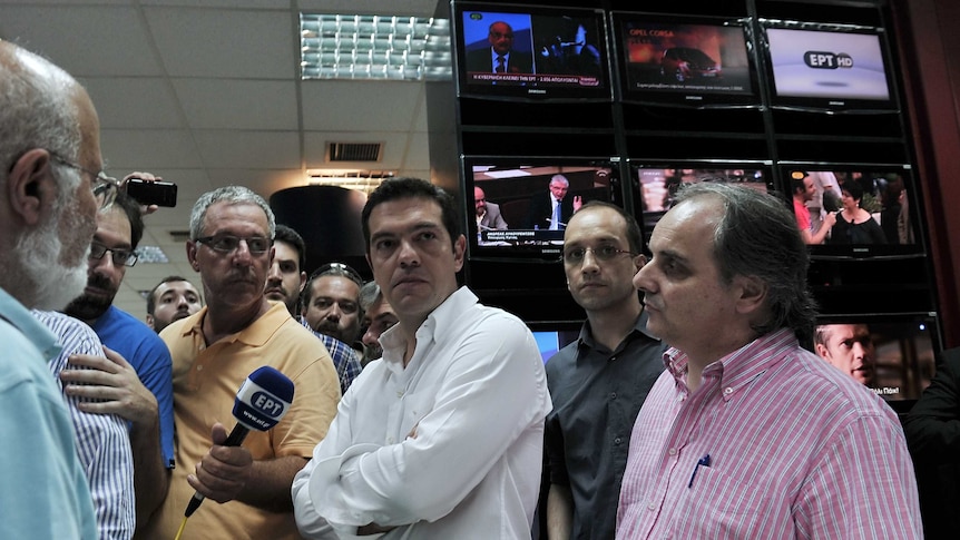 Austere Greece shuts public broadcaster