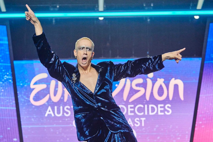 Iota on stage at Eurovision Australia Decides.