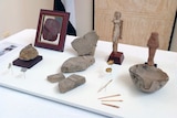 A range of Egyptian artefacts which were illegally taken out of the country were returned to the ambassador.