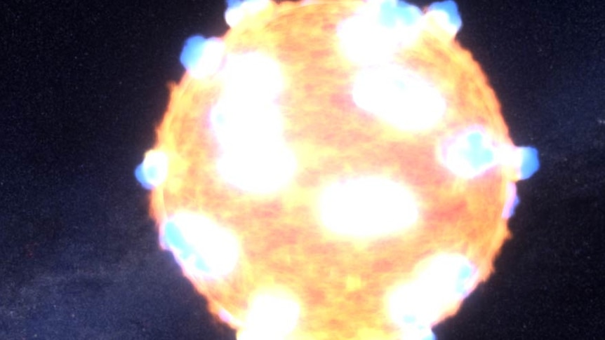 Artist's impression of a supernova