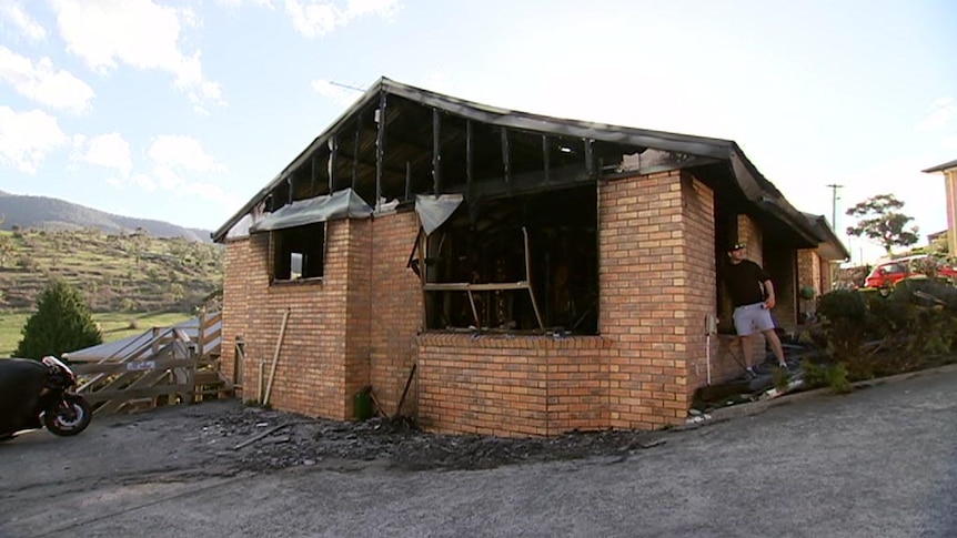 Unit hit by arson attack.