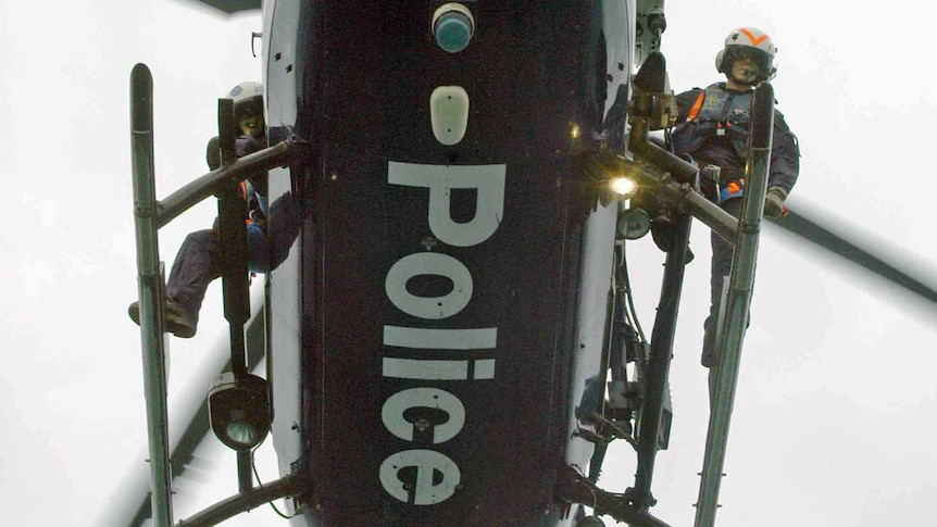 police helicopter