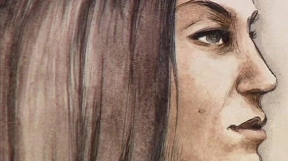 A close-up sketch of Natalie Dimistrovska
