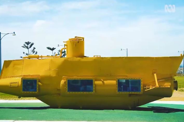 The Yellow Submarine that calls Geraldton in Western Australia home.