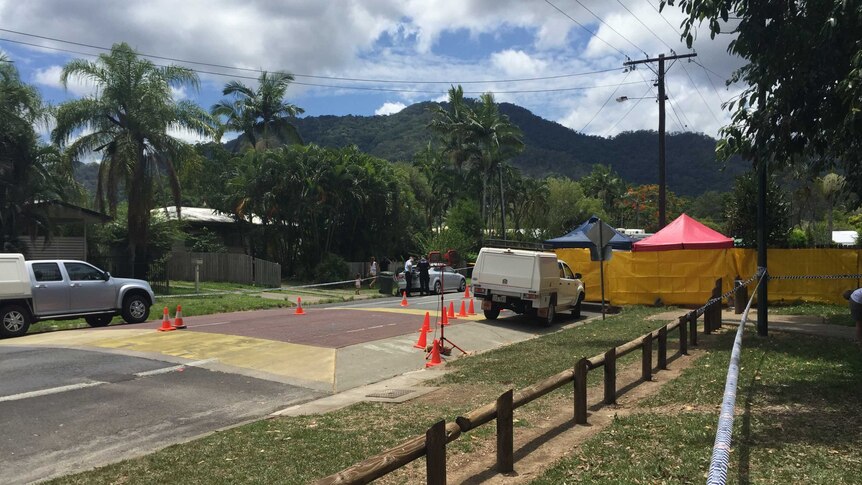 Police cordon off Murray Street in Cairns