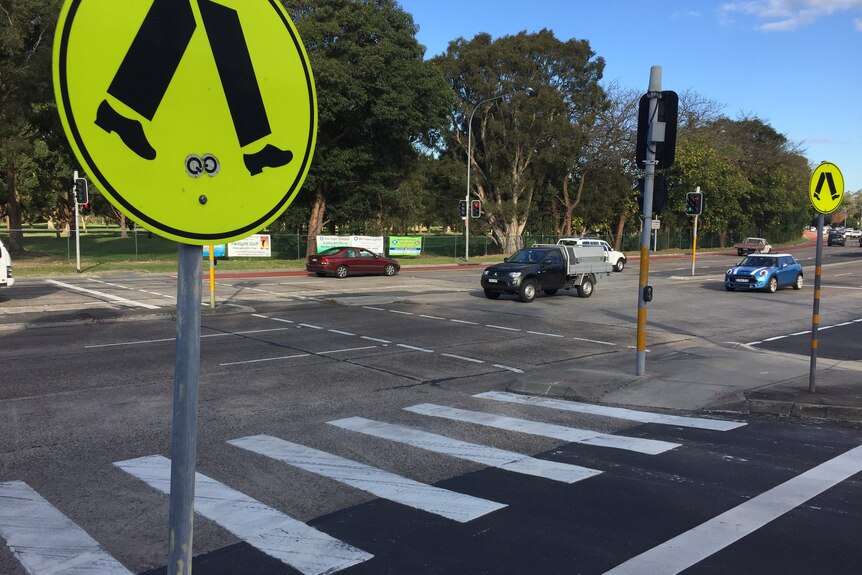 The streets crossing at Brookvale where a woman was killed by a hit-and-run driver.