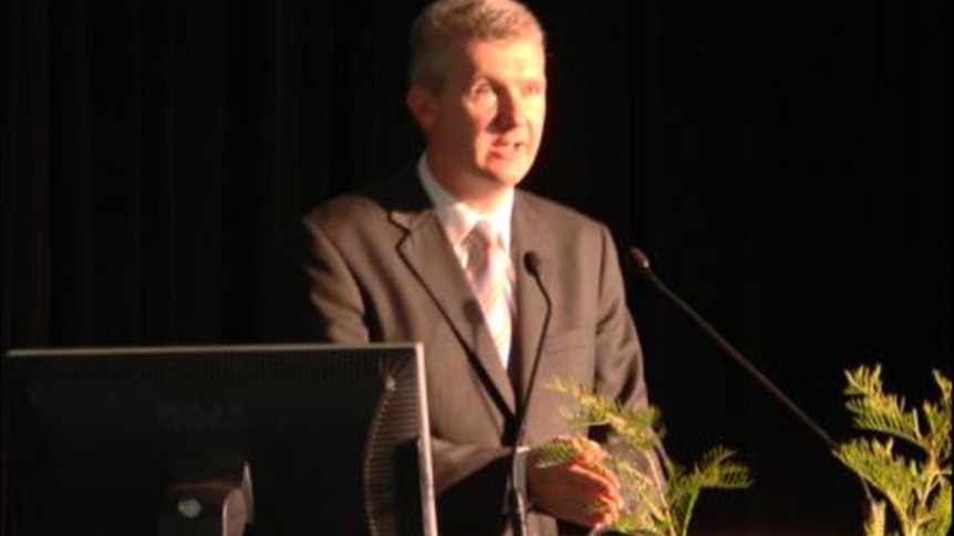 Minister for Agriculture Tony Burke speaks at the National Landcare Forum