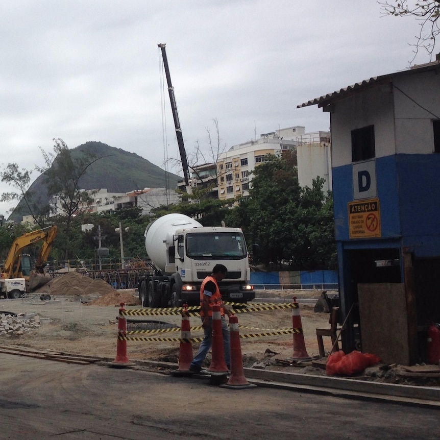 Rio metro station construction