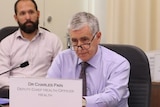 NT Deputy Chief Health Officer Dr Charles Pain at estimates in the NT. 