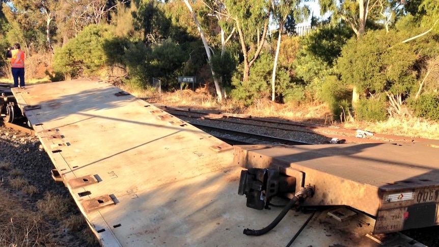 Several freight wagons derailed in Adelaide