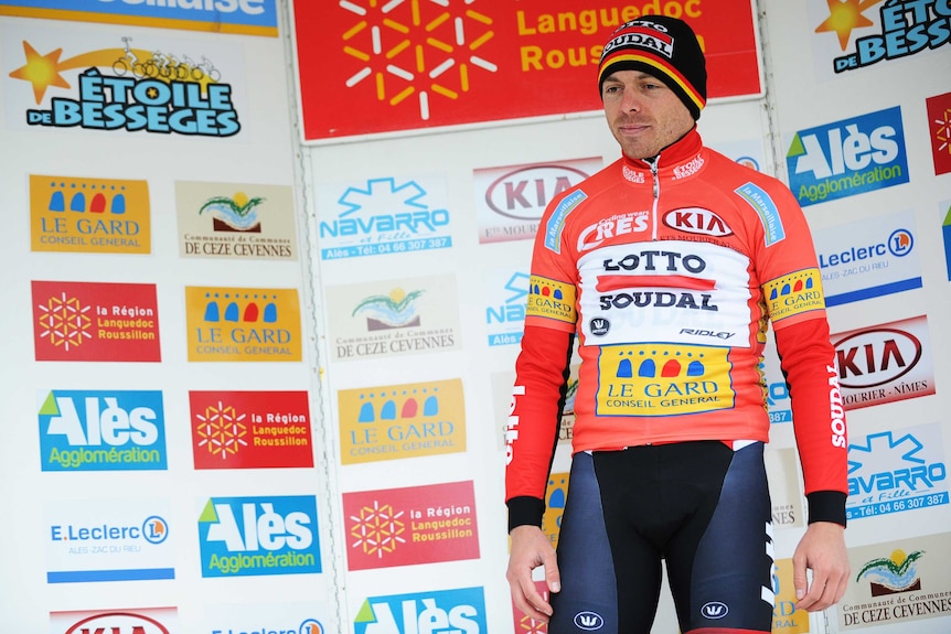 Belgian cyclist Kris Boeckmans at the Etoile de Besseges