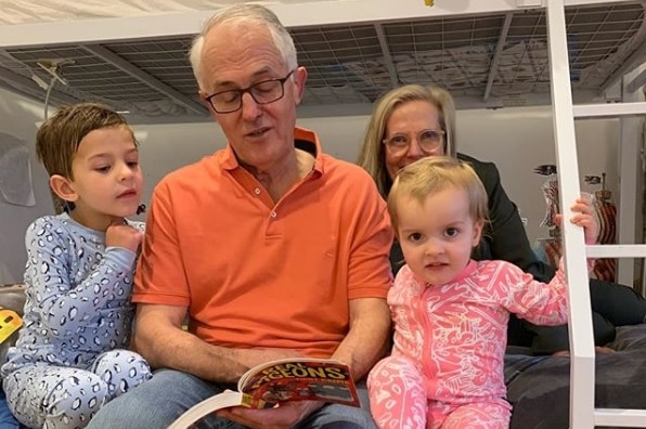 Malcolm Turnbull with grandchildren