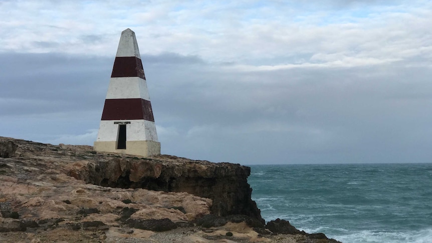 The Obelisk landmark stands on a cliff face at Robe, South Australia.