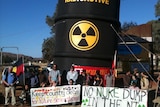 Nuclear waste protesting